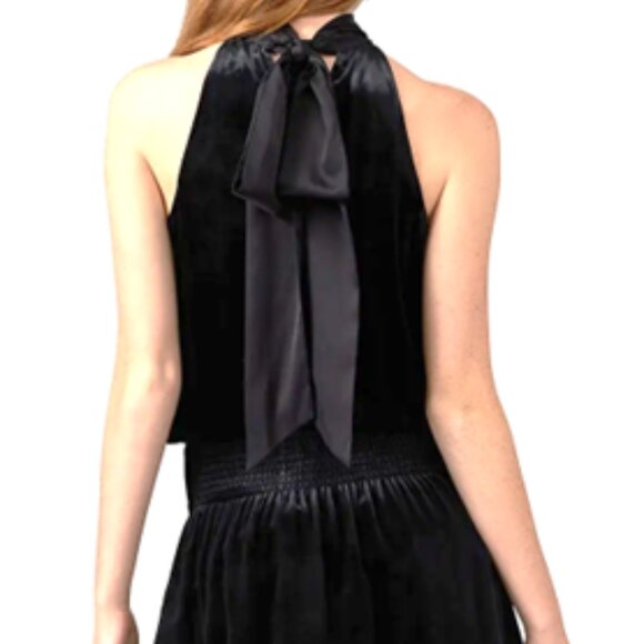 $395 RAMY BROOK Velvet Paige Dress M - Picture 6 of 12